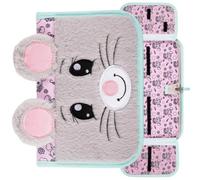 St. Majewski Bambino - Estuche Individual con diseño de ratón de Peluche con Orejas sobresalientes, Gris, Animales