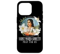 St Maria Goretti Lily Saints Chicas Católicas Pureza Carcasa para iPhone 16 Pro