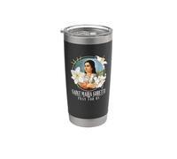 St Maria Goretti Lily Saints Chicas Católicas Pureza Vaso térmico de acero inoxidable de doble pared