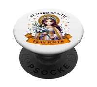 St Maria Goretti Lily Santos Católicos para Niños Niñas PopSockets PopGrip Adhesivo