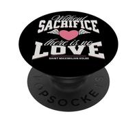 St. Maximilian-Kolbe- Citas Inspiradoras sobre el Amor PopSockets PopGrip Adhesivo