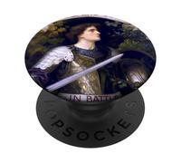 St. Michael The Archangel Defend Us In Battle Catholic PopSockets PopGrip Adhesivo