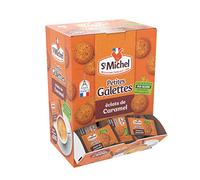 St Michel - Distribuidor de Galletas Pequeñas con Trocitos de Caramelo - 200 Galletas Pequeñas en Bolsa Fresca - Ideal Para Café o Té