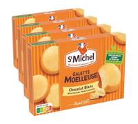 St Michel Galette húmeda de chocolate blanco - Tamaño de bolsillo - Envase de 180 g (Paquete de 4)