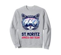 St. Moritz Alpen Bergpanorama - Gafas de esquí para gatos Sudadera