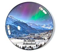 St. Moritz - Imán para nevera, diseño de Suiza