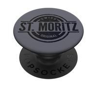 St. Moritz Suiza - Saint Moritz Oficial Suiza PopSockets PopGrip Adhesivo