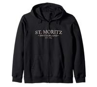 St. Moritz Suiza - Simple St. Moritz Suiza Sudadera con Capucha