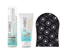 St. Moriz Juego profesional: mousse de 200 ml + imprimación de 200 ml + guante aplicador (Express)