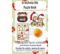 St. Nicholas Day Mix Puzzle Book: Mix Puzzle Book with Easy to Read Print about St. Nicholas Day small gifts, baking special cookies, chocolates, ... For vacations, Holidays and Relaxing Times.