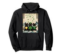 St Patrick Attire Ramen Bowl para Gatos, Amantes del Anime, niños y jóvenes Sudadera con Capucha