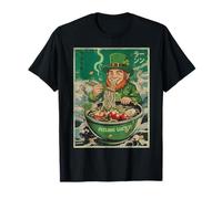 St Patrick Funny Leprechaun Lucky Chinese Ramen Hombres Mujeres Camiseta