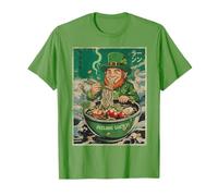 St Patrick Funny Leprechaun Lucky Chinese Ramen Hombres Mujeres Camiseta