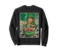 St Patrick Funny Leprechaun Lucky Chinese Ramen Hombres Mujeres Sudadera