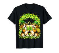 St Patrick’s Day Irish Beagle Beer Shamrock Dog Lover Men Camiseta