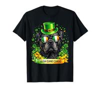 St Patrick’s Day Irish Cane Corso Lucky Shamrock Dog Lover Camiseta