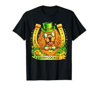 St Patrick’s Day Irish Cocker Spaniel Lucky Shamrock Camiseta