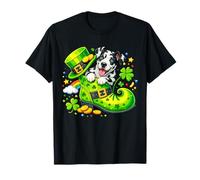 St Patrick’s Day Irish Great Dane Leprechaun Shoe Shamrock Camiseta
