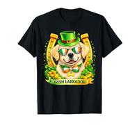 St Patrick’s Day Irish Labrador Retriever Lucky Shamrock Camiseta