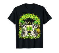 St Patrick’s Day Irish Miniature Schnauzer Beer Shamrock Men Camiseta