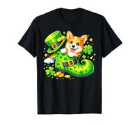 St Patrick’s Day Irish Pembroke Welsh Corgi Leprechaun Shoe Camiseta