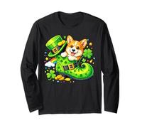 St Patrick’s Day Irish Pembroke Welsh Corgi Leprechaun Shoe Manga Larga