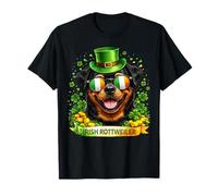 St Patrick’s Day Irish Rottweiler Lucky Shamrock Dog Lover Camiseta