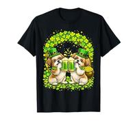 St Patrick’s Day Irish Shih Tzu Beer Shamrock Dog Lover Men Camiseta