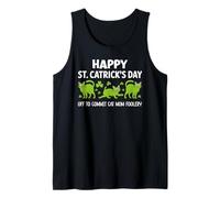 St Patricks Cat Mom Off to Commit Irish Foolery St Catrick Camiseta sin Mangas