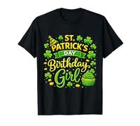 St Patricks Day Birthday Girl Born On Saint Paddys Women Camiseta