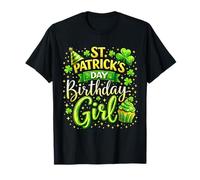 St Patricks Day Birthday Girl Born On Saint Paddys Women Camiseta