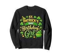 St Patricks Day Birthday Girl Born On Saint Paddys Women Sudadera