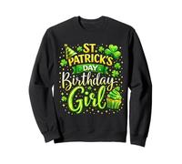 St Patricks Day Birthday Girl Born On Saint Paddys Women Sudadera
