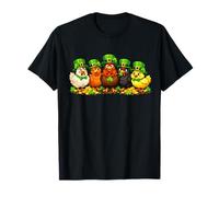 St Patricks Day Chickens Lucky Shamrock Chicken Irish Farm Camiseta