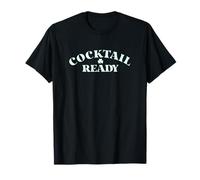 St. Patrick's Day Cocktail Ready Shamrock Logo Camiseta