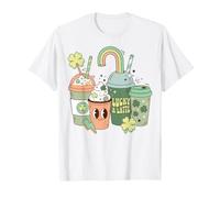 St Patrick's Day Coffee Lucky A Latte Pun Camiseta