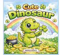 St. Patrick's Day Dinosaur Coloring Book, Fun Activity Pages for Kids