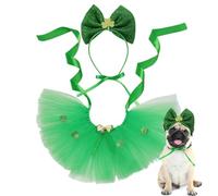 St. Patrick's Day Dog Costume, Puppy Dress Headbands, Dog St. Patrick's Day Outfit, St. Patrick's Day Dog Clothes, Dog Costume For St. Patrick's Day, Green Dog Costume For St. Patrick's Day