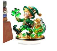 St Patricks Day Figure Ornaments, 2D Flat Leprechaun Sign, Decorative Leprechaun Ornament, Funny Leprechaun Decorations, Holiday Party Leprechaun Decor, Leprechaun Sign for Home, St Patrick's Day