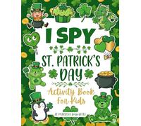 St Patrick's Day Gifts For Kids Ages 4-8: Interactive I Spy and Learning Adventure for Boys and Girls| Featuring Scissor Practice, Coloring Pages, Mazes, Math Games, and More