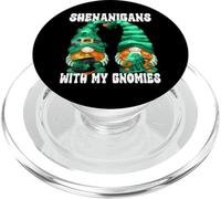 St Patricks Day GNOME Couple Shenanigans with My Gnomies PopSockets PopGrip para MagSafe
