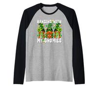 St. Patricks Day GNOME Leprechauns Hanging with My Gnomies Camiseta Manga Raglan