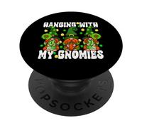 St. Patricks Day GNOME Leprechauns Hanging with My Gnomies PopSockets PopGrip Adhesivo