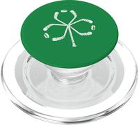 St Patricks Day Hockey Shamrock Vintage Stick Saint Paddy's PopSockets PopGrip para MagSafe