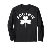 St. Patrick's Day Ireland Flag Southie Boston Manga Larga
