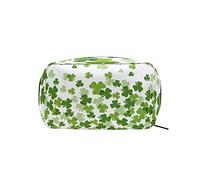 St. Patrick's Day Leaf Fly Bolsa de Maquillaje Organizador portátil Bolsa de cosméticos para Estuche de Maquillaje de Viaje, Regalos, Bolsa de Aseo de Uso Diario para niñas y Mujeres
