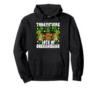 St. Patricks Day Love Gnomes Shamrock Horseshoe Irish GNOME Sudadera con Capucha