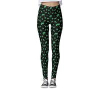 St Patrick's Day - Mallas para mujer, diseño de trébol de la suerte, para yoga, correr, pilates, gimnasio, a, M