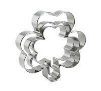 St Patricks Day Mold Cutter, 10x9.5x5cm Stainless Steel Cookie Cutter with ABS Grip, Kitchen Baking Tool, Double-Sided Cheese Cutters, Holiday Pastry Mold, Baking, Festive Use