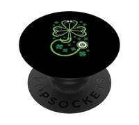St Patrick's Day Nurse Doctor Stethoscope Shamrock RN MD PopSockets PopGrip Adhesivo